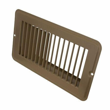 CREATIVE PRODUCTS 4 x 8 Floor Register, Brown, 4 x 8 Access opening, Common OEM Replacement FR-0408-BRN
